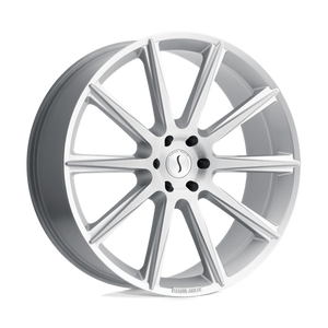 Status ZEUS Silver W/ Brushed Face 24x9.5 +30 5x120mm 76.1mm - WheelWiz