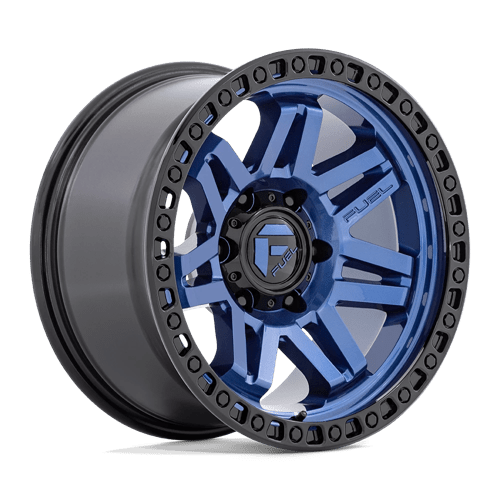 Fuel Offroad D813 SYNDICATE Dark Blue W/ Black Ring 17x9 -12 6x139.7mm 106.1mm - Wheelwiz