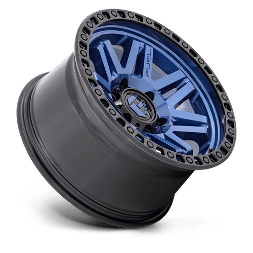 Fuel Offroad D813 SYNDICATE Dark Blue W/ Black Ring 17x9 -12 6x139.7mm 106.1mm - Wheelwiz