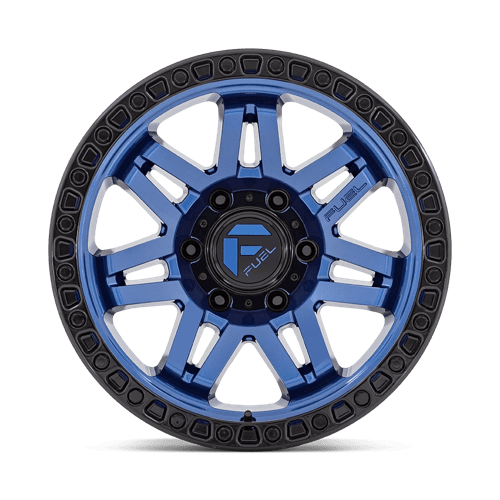 Fuel Offroad D813 SYNDICATE Dark Blue W/ Black Ring 17x9 -12 5x127mm 71.5mm - Wheelwiz
