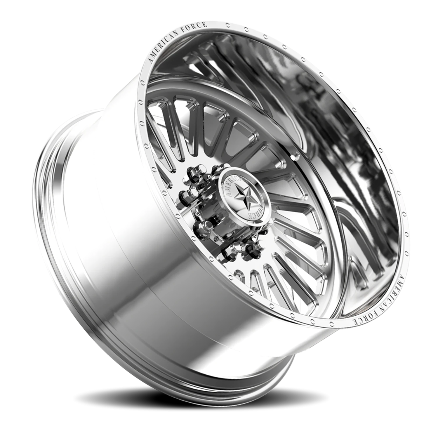 American Force N02 Sabre SS Polished 24x14 -73 5x150mm 110mm - Wheelwiz