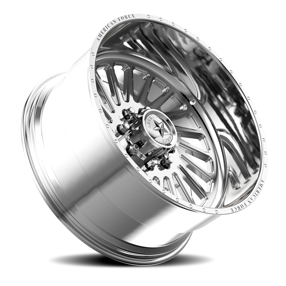 American Force N02 Sabre SS Polished 22x12 -40 6x139.7mm 106mm - Wheelwiz