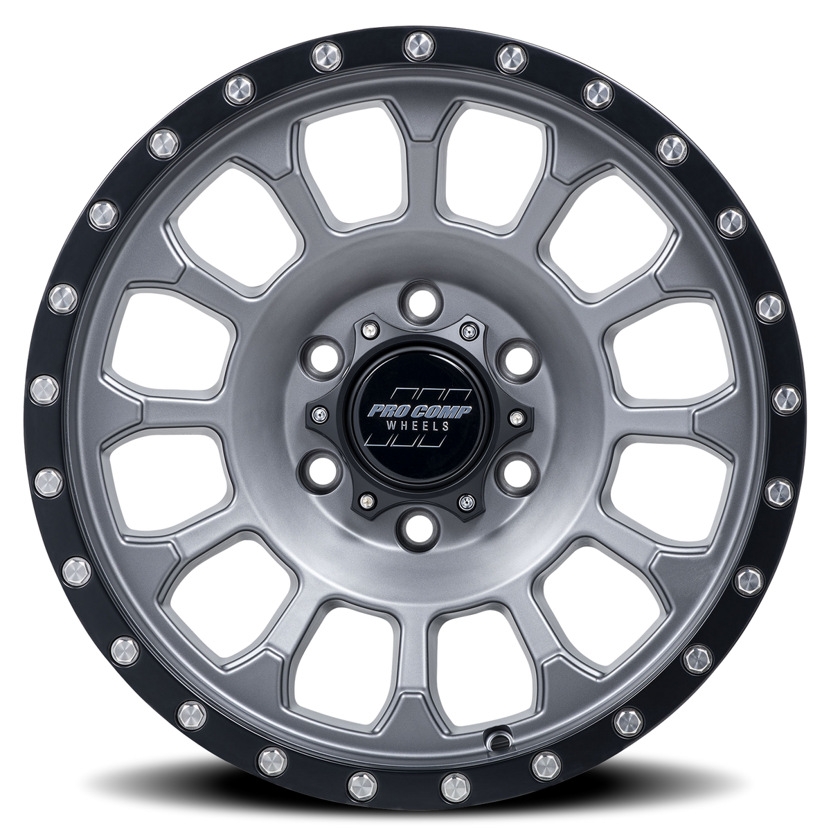 Pro Comp Series 34 Rockwell Graphite 17x8.5 0 6x135mm 87.1mm - Wheelwiz