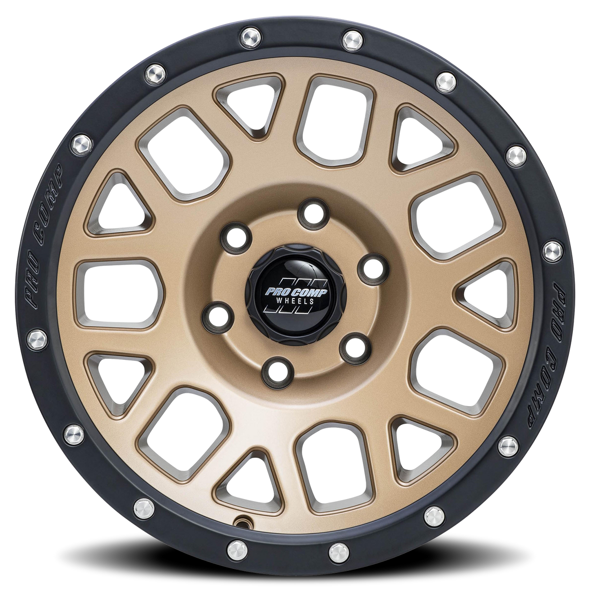 Pro Comp Series 40 Vertigo Matte Bronze 17x9 -6 6x139.7mm 108mm - Wheelwiz