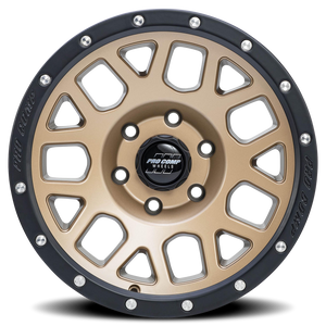 Pro Comp Series 40 Vertigo Matte Bronze 17x9 -6 6x139.7mm 108mm - Wheelwiz