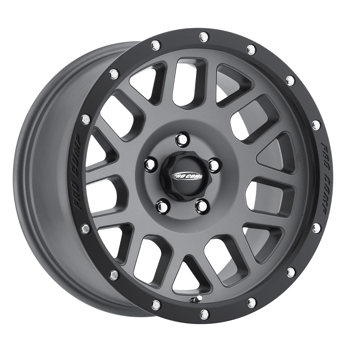 Pro Comp Series 40 Vertigo Matte Graphite 17x9 -6 6x139.7mm 108mm