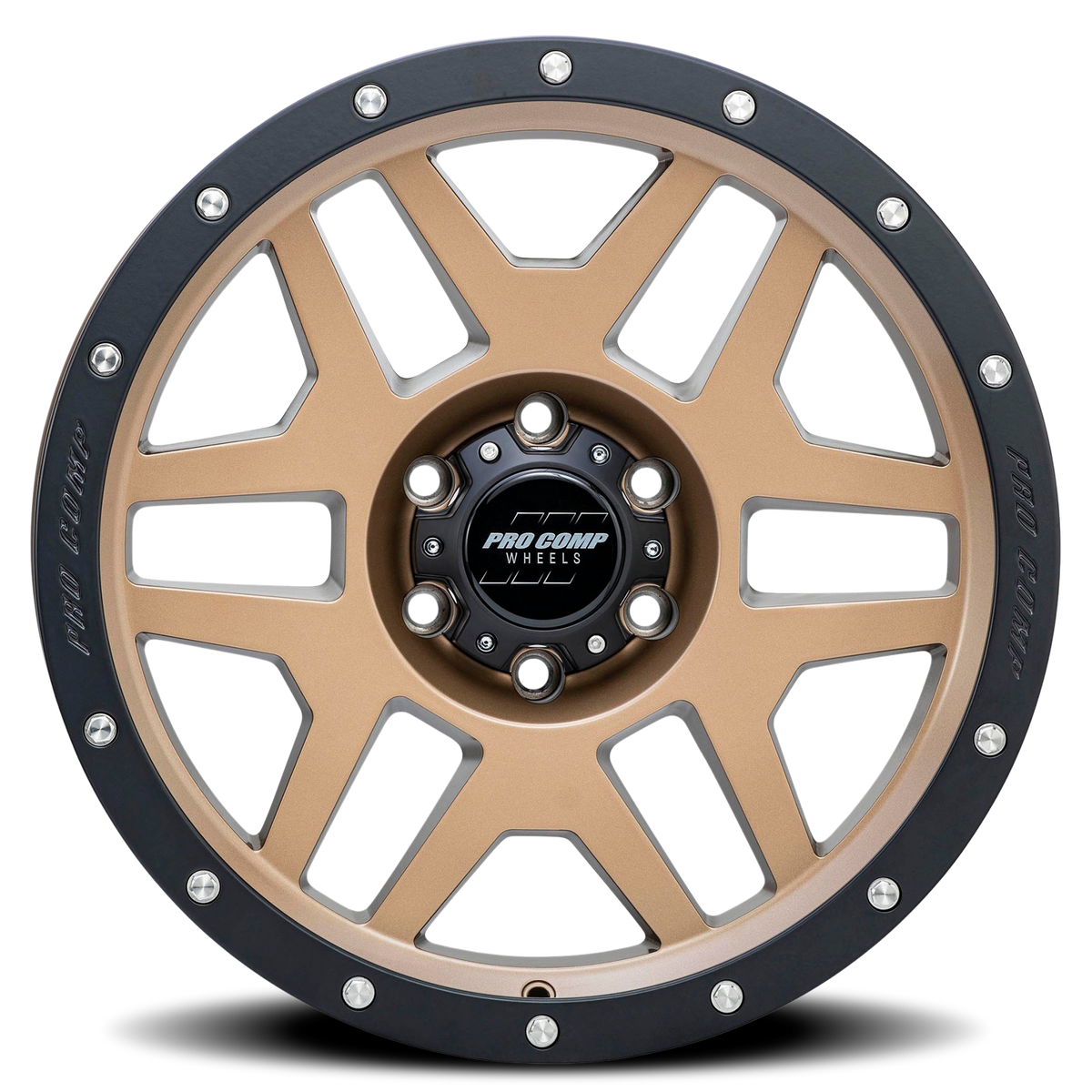 Pro Comp Series 41 Phaser Matte Bronze 17x9 -6 6x139.7mm 108mm - Wheelwiz