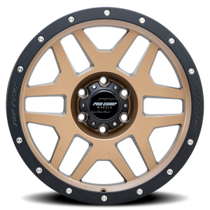 Pro Comp Series 41 Phaser Matte Bronze 17x9 -6 6x139.7mm 108mm - Wheelwiz