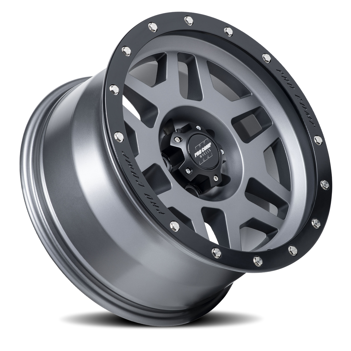 Pro Comp Series 41 Phaser Graphite 17x9 -6 5x127mm 83.1mm - Wheelwiz
