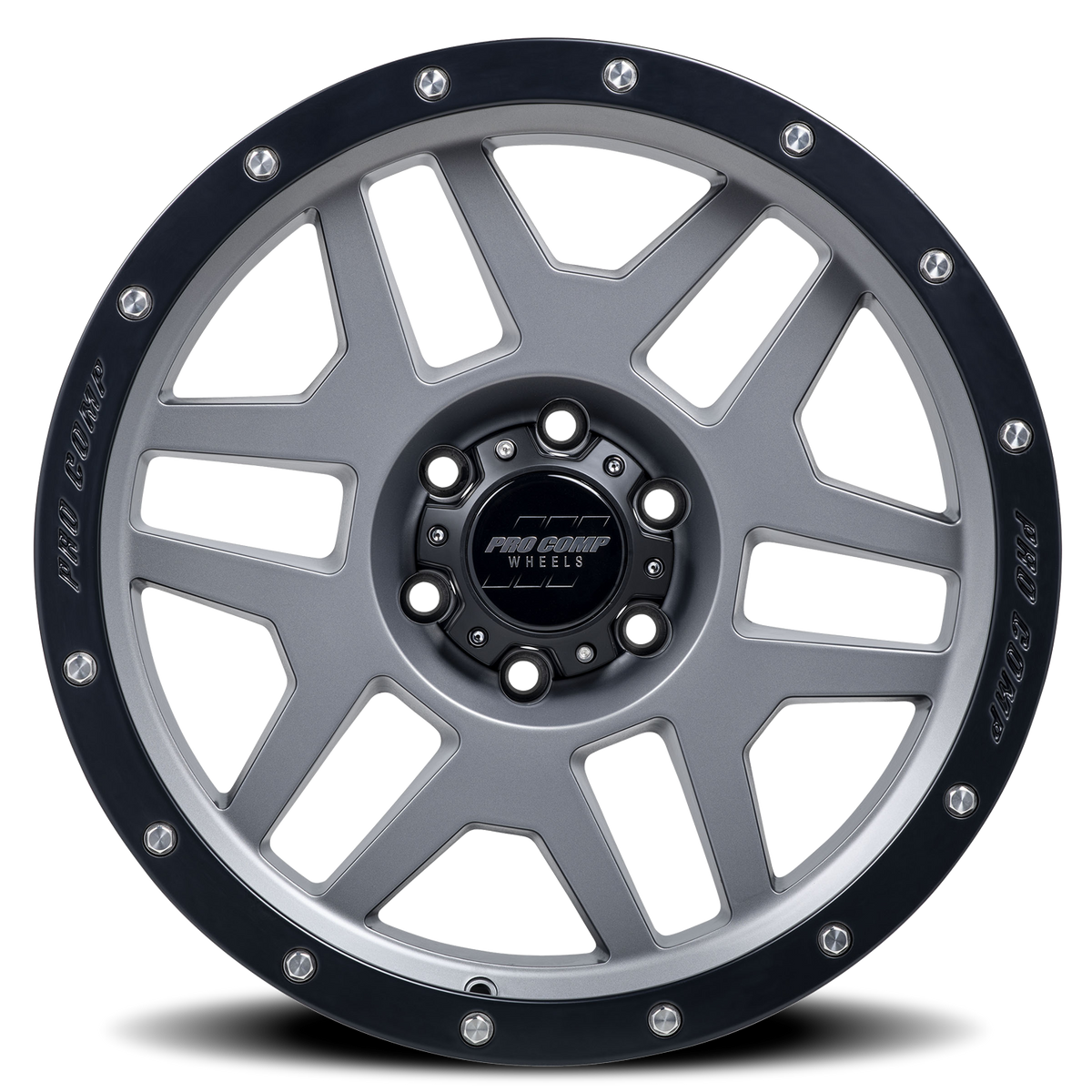 Pro Comp Series 41 Phaser Graphite 17x9 -6 6x139.7mm 108mm - Wheelwiz