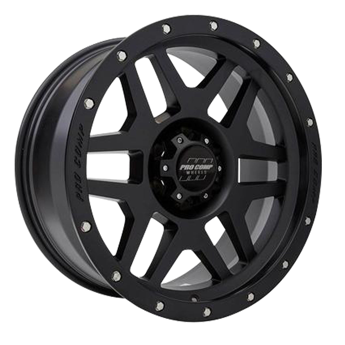 Pro Comp Series 41 Phaser Satin Black 20x9 -12 6x139.7mm 108mm - Wheelwiz