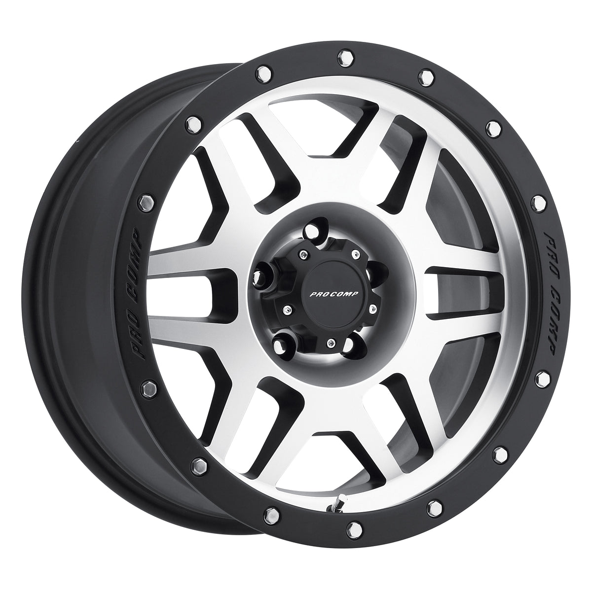 Pro Comp Series 41 Phaser Machined 17x9 -6 5x127mm 83mm - Wheelwiz