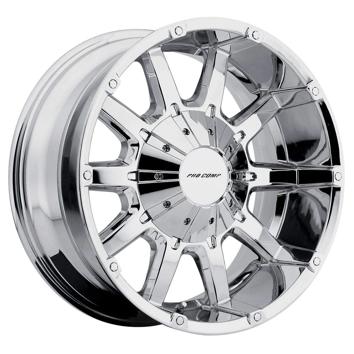 Pro Comp Series 50 10-Gauge Chrome 20x9 -12 6x135mm 108mm - Wheelwiz