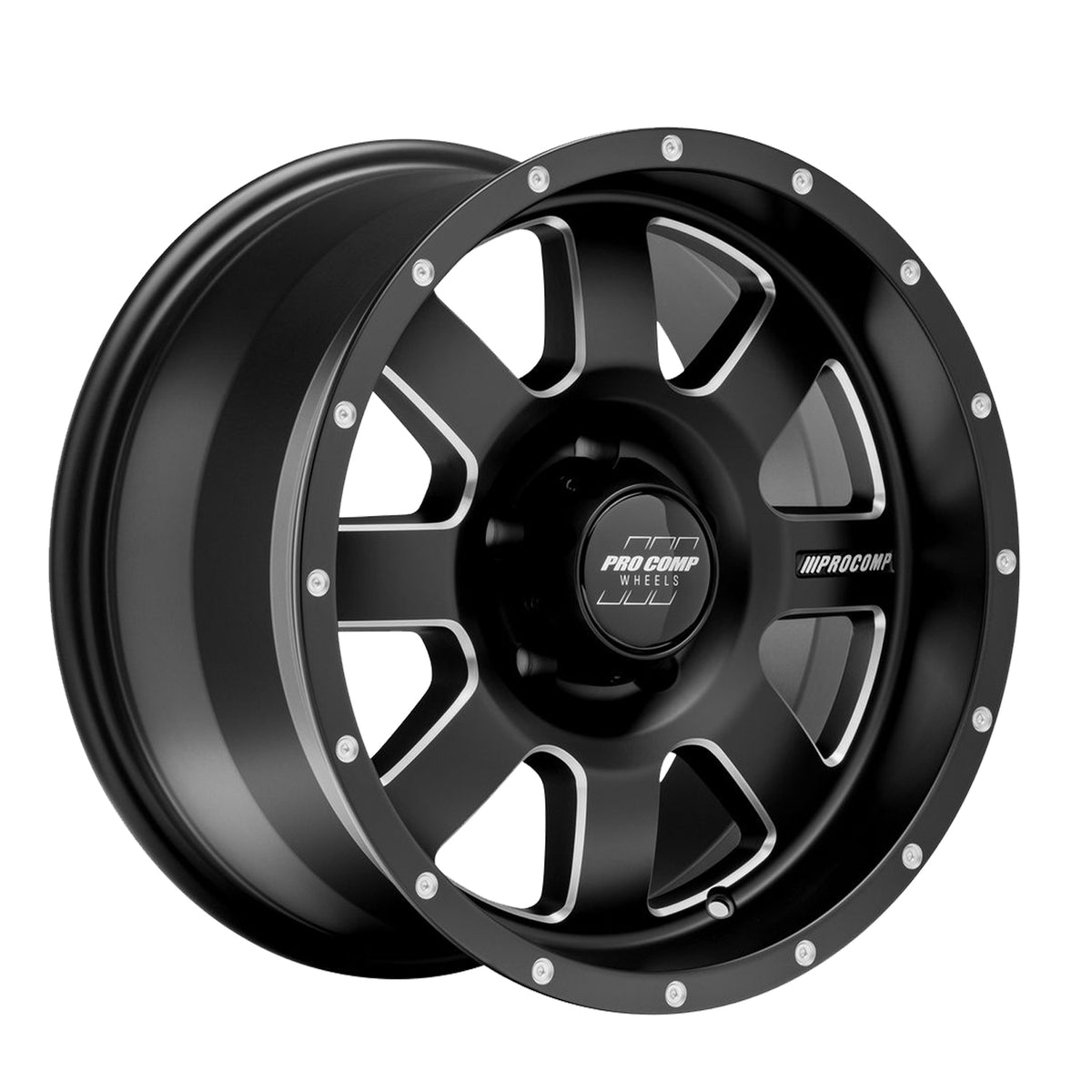 Pro Comp Series 73 Trilogy Satin Black 17x9 -6 5x127mm 71.5mm - Wheelwiz