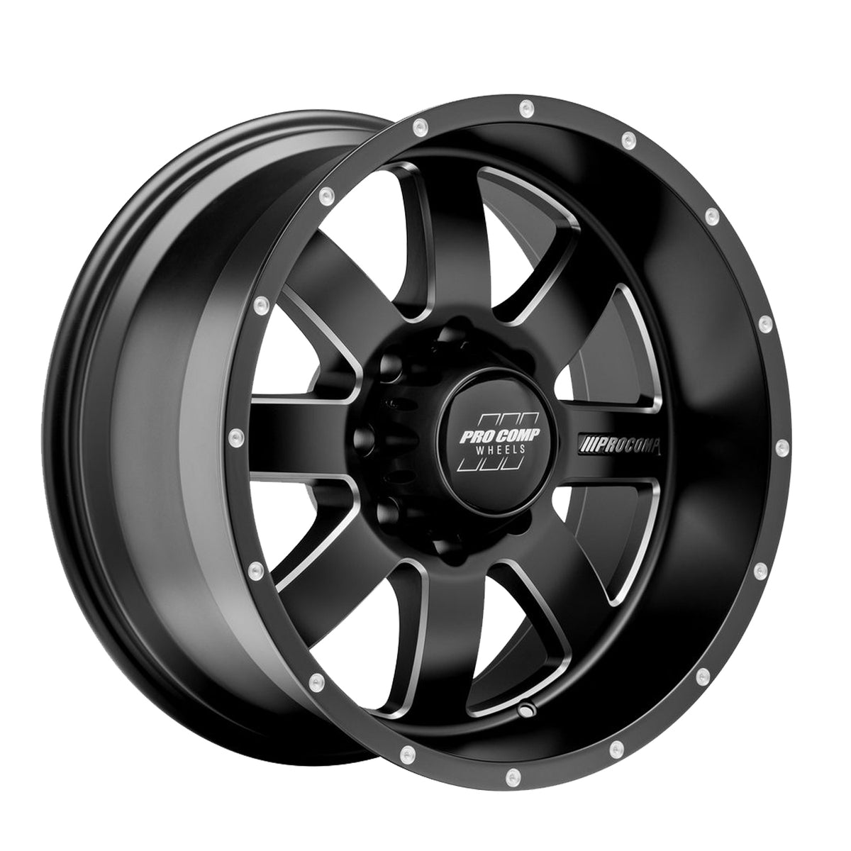 Pro Comp Series 73 Trilogy Satin Black 17x9 -6 8x165.1mm 125.2mm - Wheelwiz