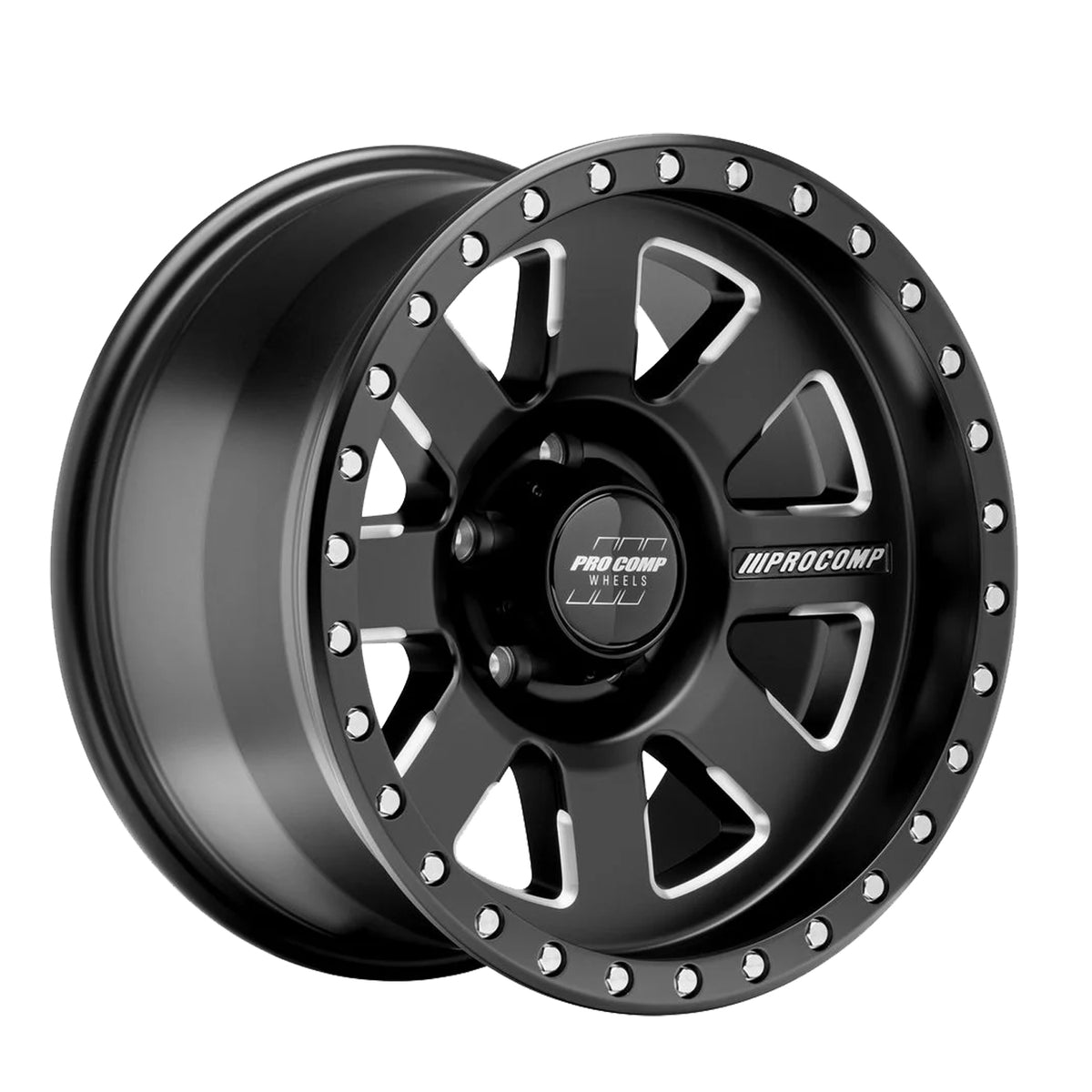 Pro Comp Series 74 Trilogy Satin Black 17x9 -6 5x127mm 71.5mm - Wheelwiz