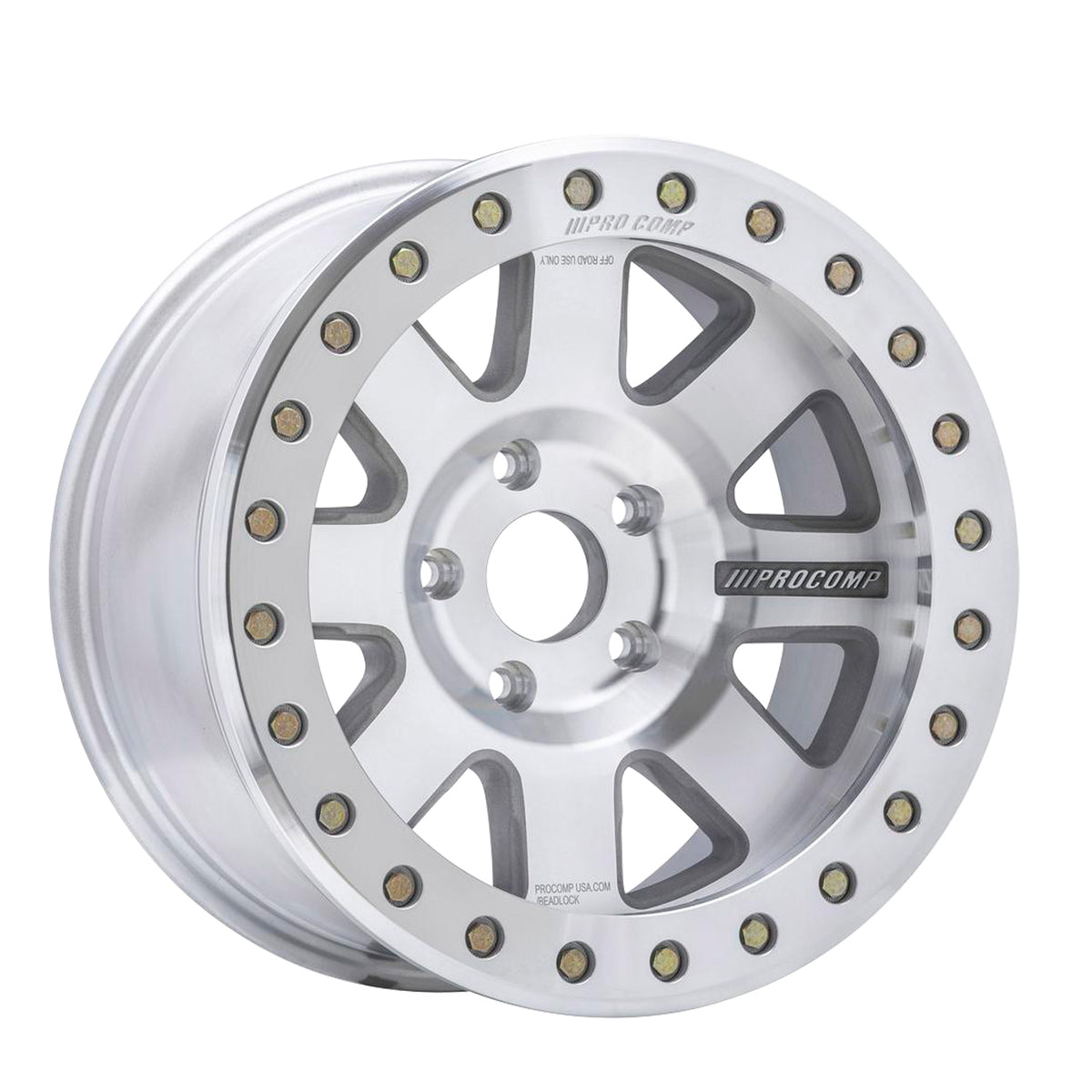 Pro Comp Series 75 Trilogy Machined Silver 17x9 -30 5x127mm 83.1mm - Wheelwiz