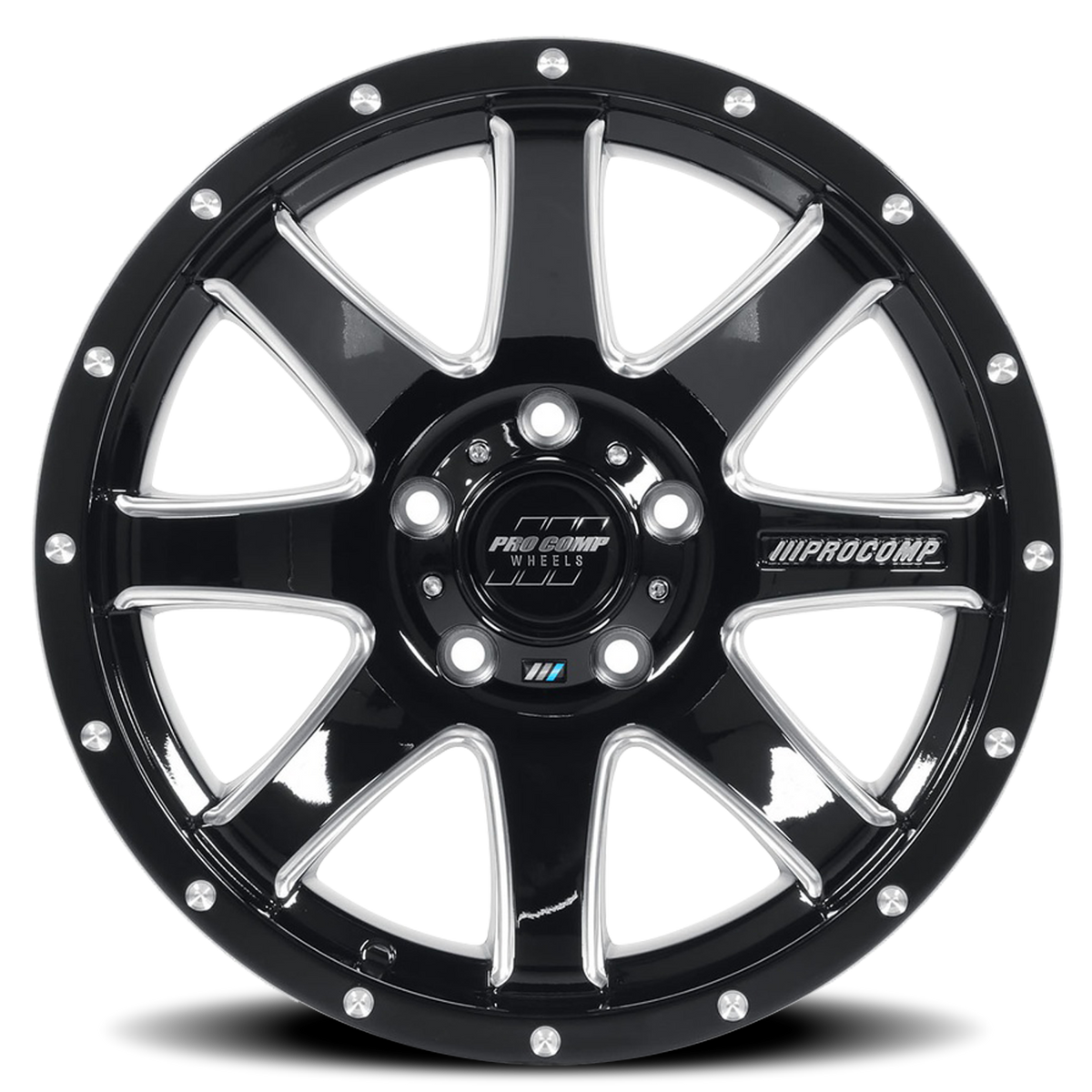 Pro Comp Series 76 Patriot Gloss Black 20x9 0 8x165.1mm 0mm - Wheelwiz