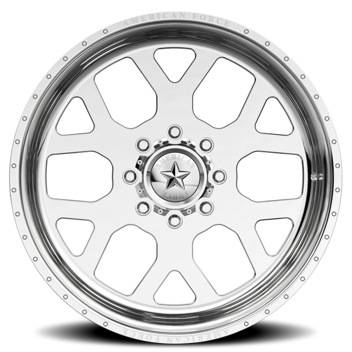 American Force 98 Shield SS Polished 24x14 -73 5x127mm 78.1mm - Wheelwiz