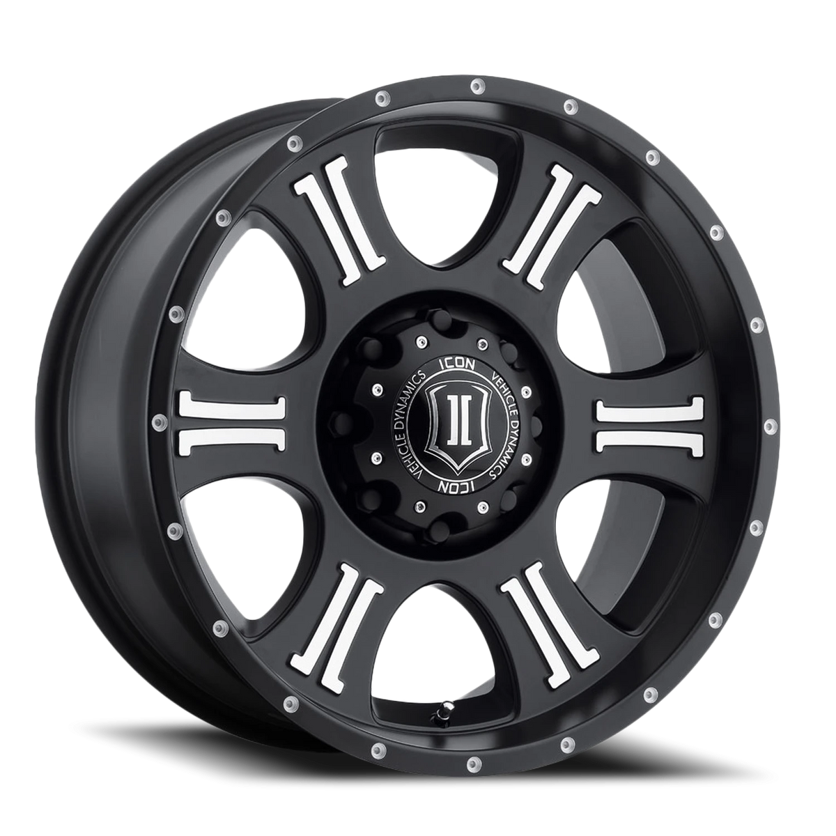 Icon Alloys Shield Satin Black W/ Machined 20x9 +19 8x165.1mm 125mm