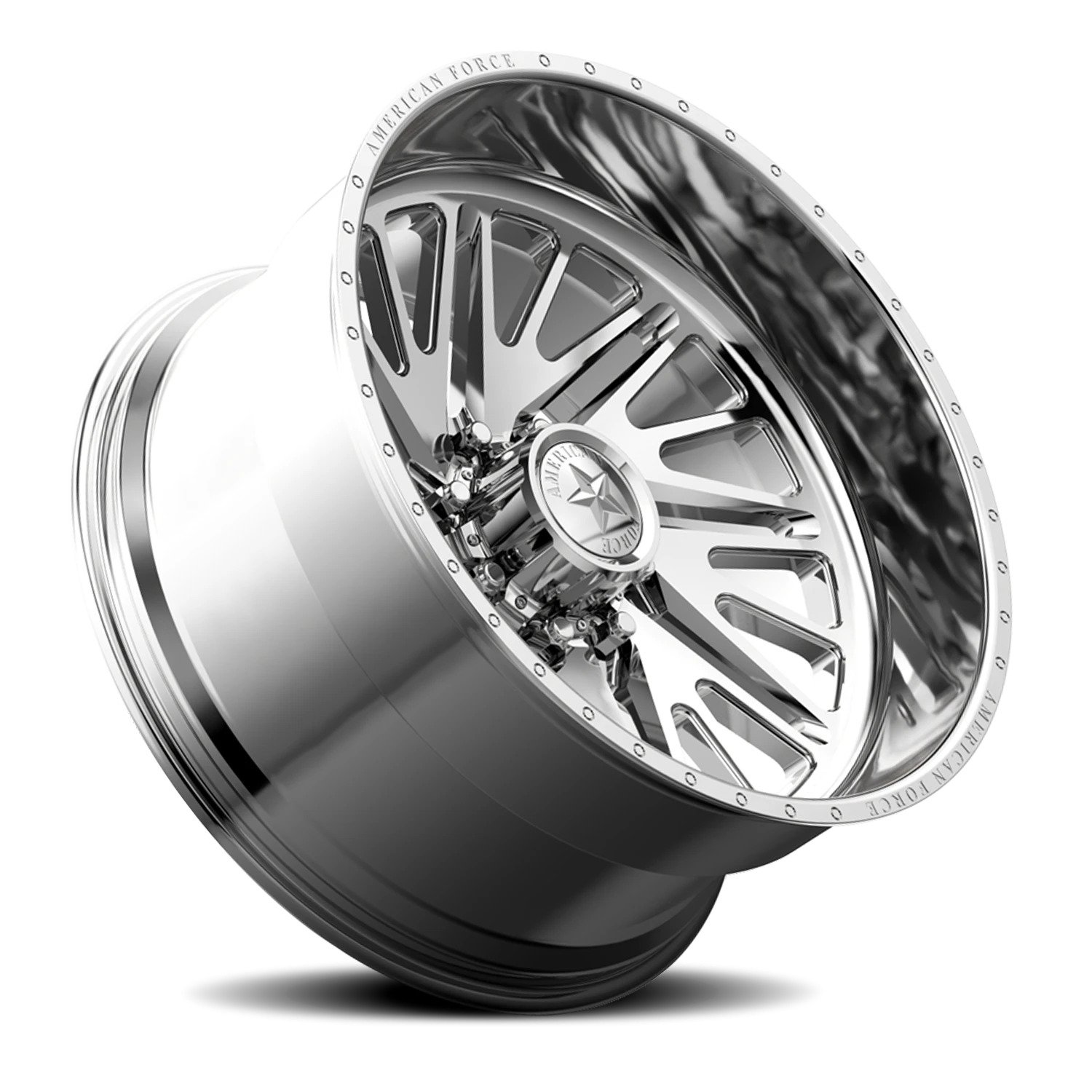 American Force CKH12 Sidewinder CC Polished 24x14 -90 5x127mm 71.5mm - Wheelwiz