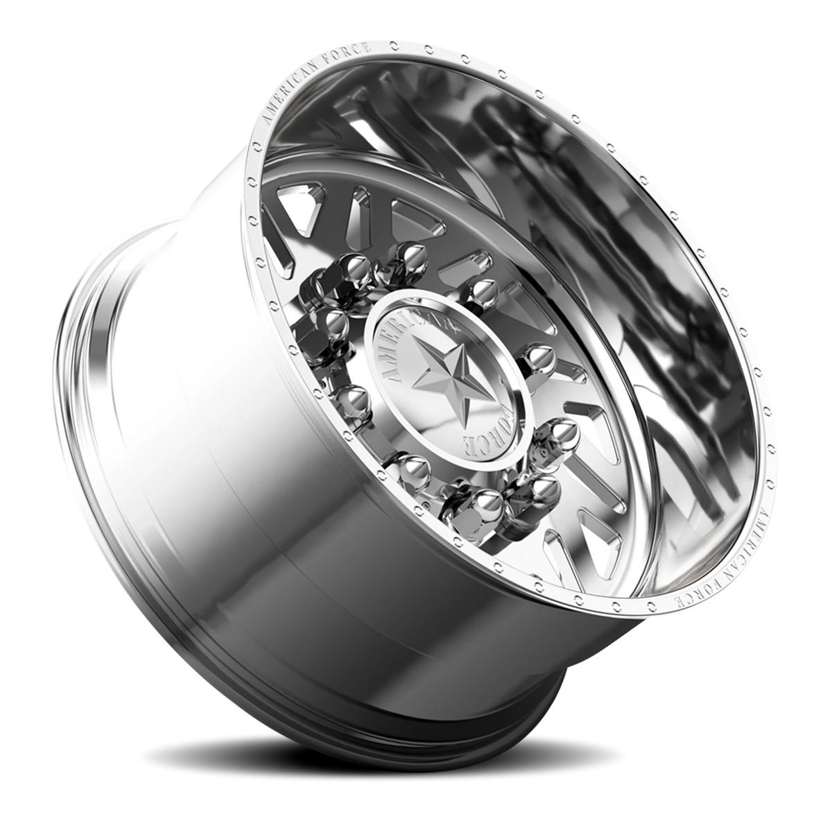 American Force 6H02 Siege SD Polished 26x16 -101 8x165.1mm 117mm - Wheelwiz
