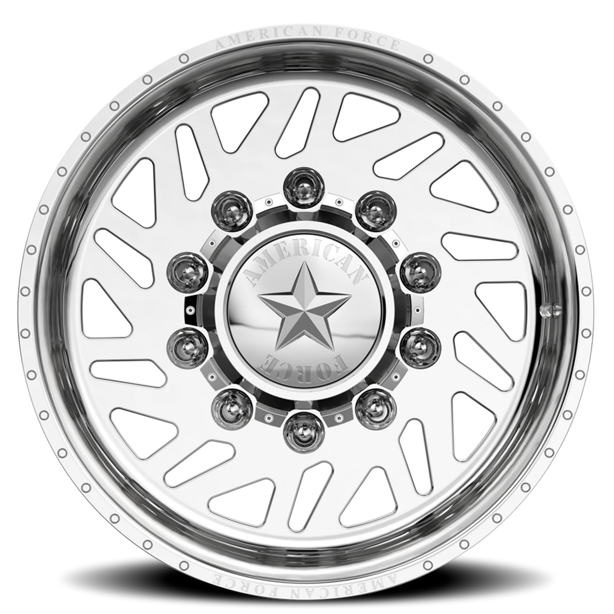 American Force 6H02 Siege SD Polished 26x16 -101 8x165.1mm 117mm - Wheelwiz