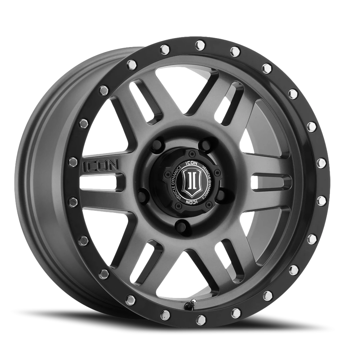 Icon Alloys Six Speed Gunmetal 17x8.5 -6 5x127mm 94mm