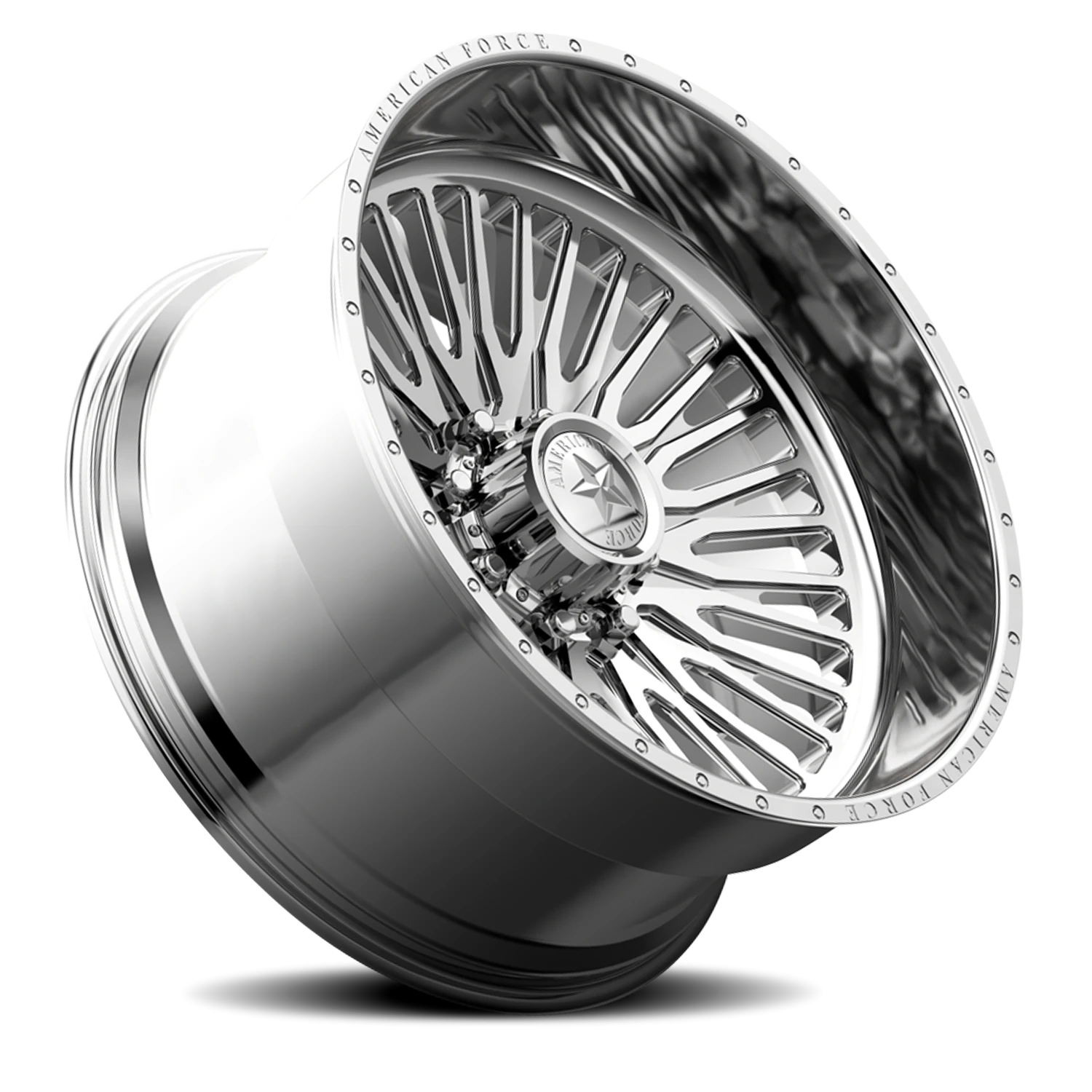 American Force CK04 Spectrum CC Polished 24x14 -90 5x127mm 71.5mm - Wheelwiz