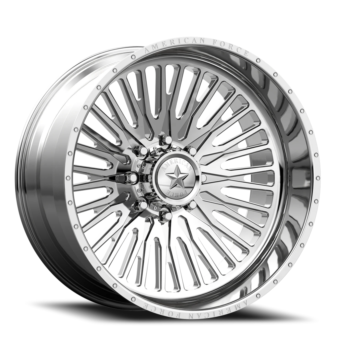 American Force CK04 Spectrum CC Polished 22x14 -90 6x139.7mm 106mm - Wheelwiz