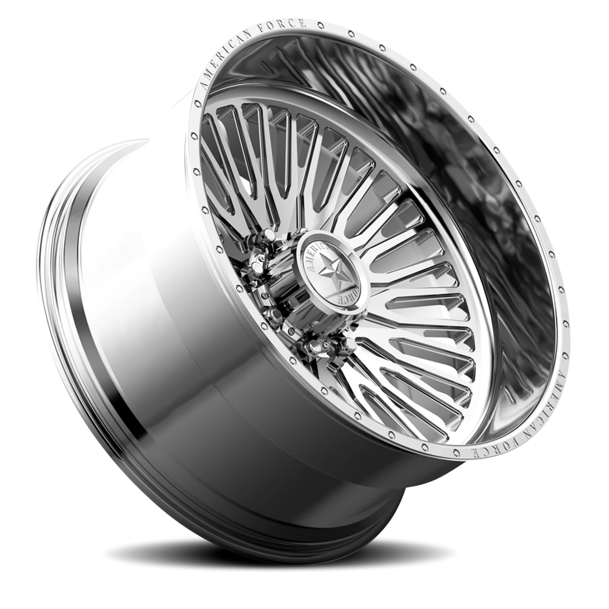 American Force CK04 Spectrum CC Polished 24x14 -90 6x139.7mm 108mm - Wheelwiz