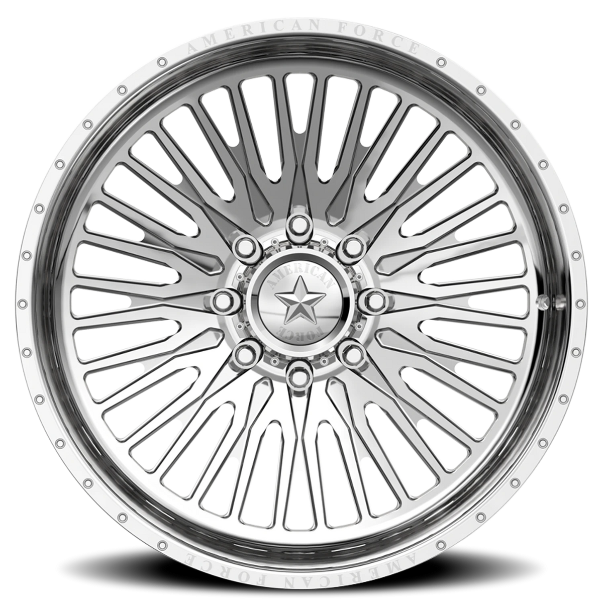American Force CK04 Spectrum CC Polished 24x14 -90 6x135mm 87mm - Wheelwiz