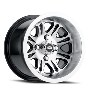 Vision Wheel 547 Gloss Black Mirror Machined Face 12x8 -10 4x101.6mm 74.6mm - Wheelwiz