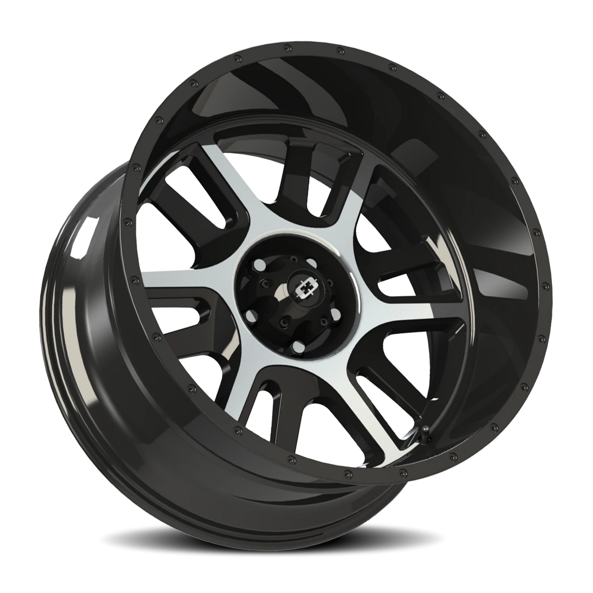 Vision Wheel 419 Gloss Black Machined Face 18x9 +18 5x114.3mm 83mm - Wheelwiz