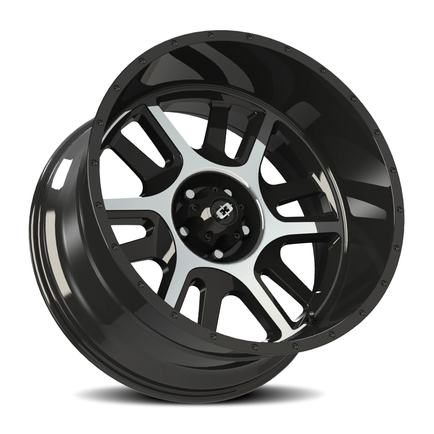 Vision Wheel 419 Gloss Black Machined Face 18x9 +18 5x114.3mm 83mm - Wheelwiz
