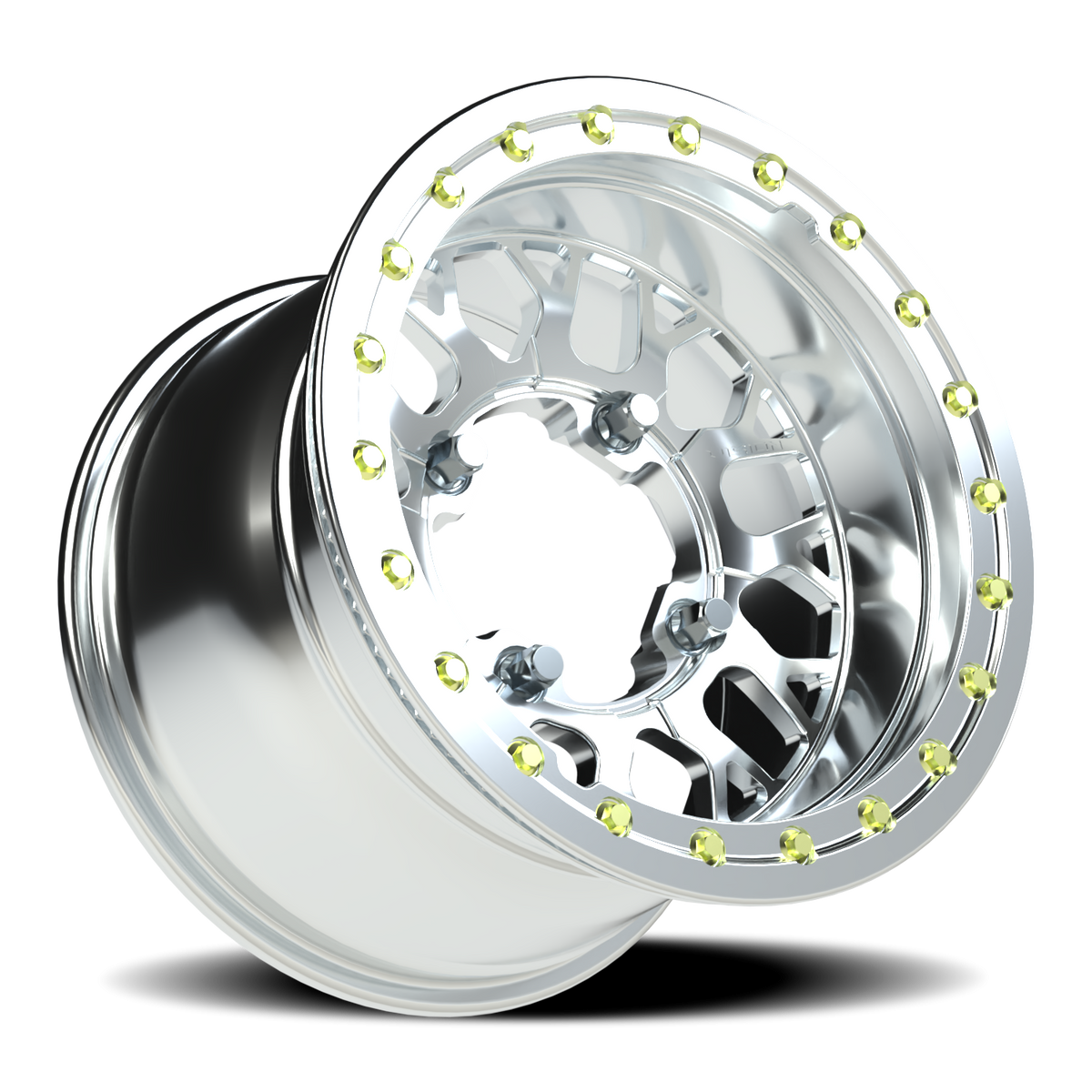 Vision Wheel 346 Polished 15x6 +51 4x136mm 110.5mm - Wheelwiz