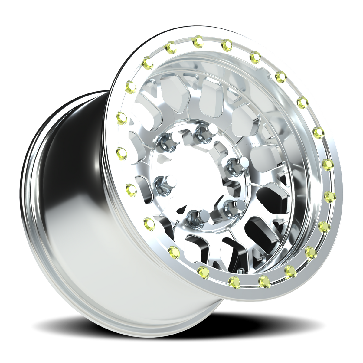 Vision Wheel 346 Polished 15x10 +25 6x139.7mm 110mm - Wheelwiz
