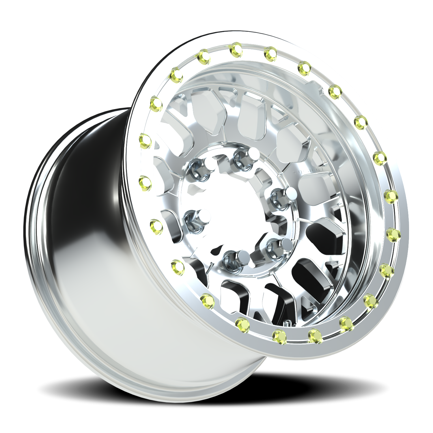 Vision Wheel 346 Polished 15x10 +25 6x139.7mm 110mm - Wheelwiz