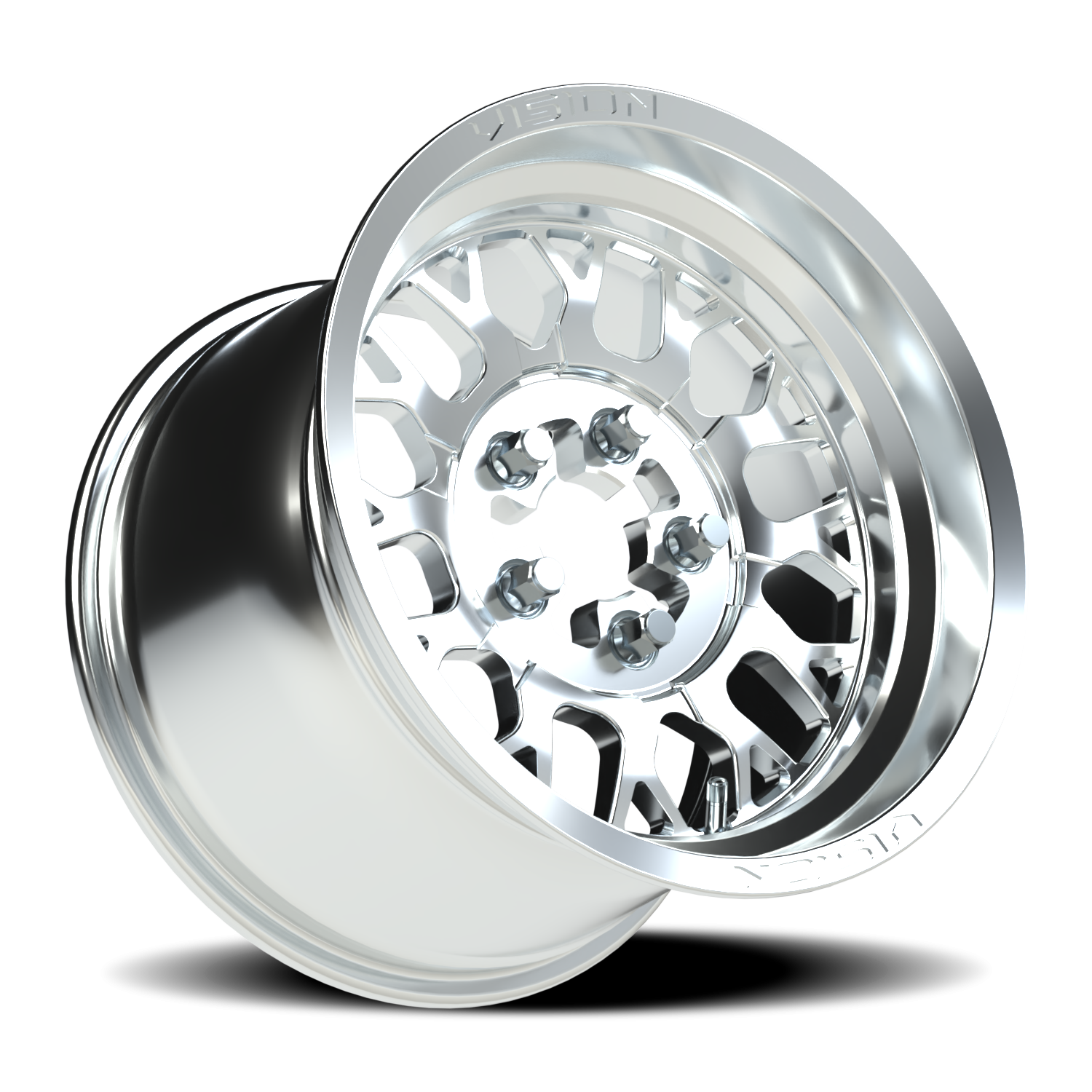 Vision Wheel 346 Polished 15x6 +51 5x114.3mm 68mm - Wheelwiz