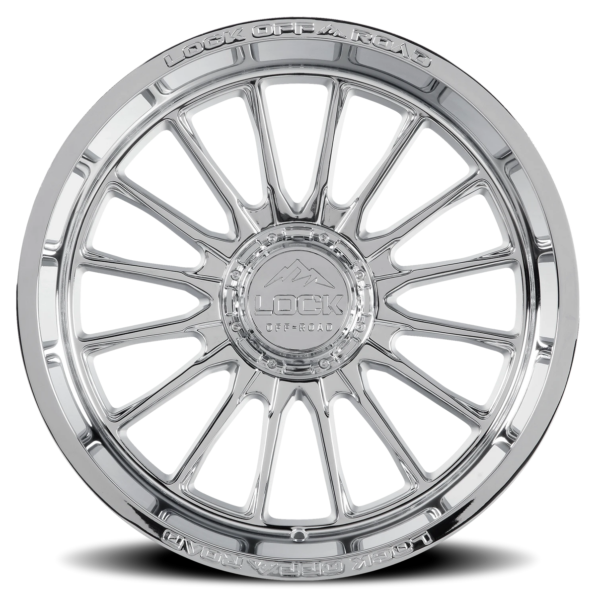 Lock Offroad Striker Chrome 22x12 -44 5x127|5x139.7mm 87.1mm
