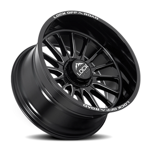 Lock Offroad Striker Gloss Black W/ Milling 22x10 -18 5x127|5x139.7mm 87.1mm
