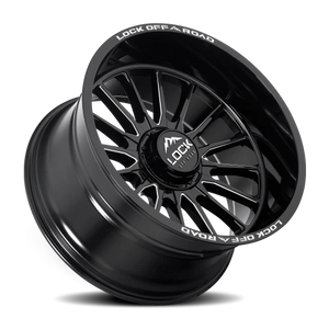 Lock Offroad Striker Gloss Black W/ Milling 22x12 -44 8x165.1mm 125.2mm