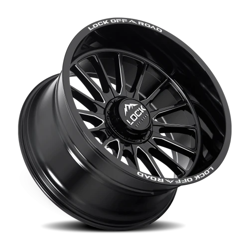 Lock Offroad Striker Gloss Black W/ Milling 20x10 -18 8x165.1mm 125.2mm