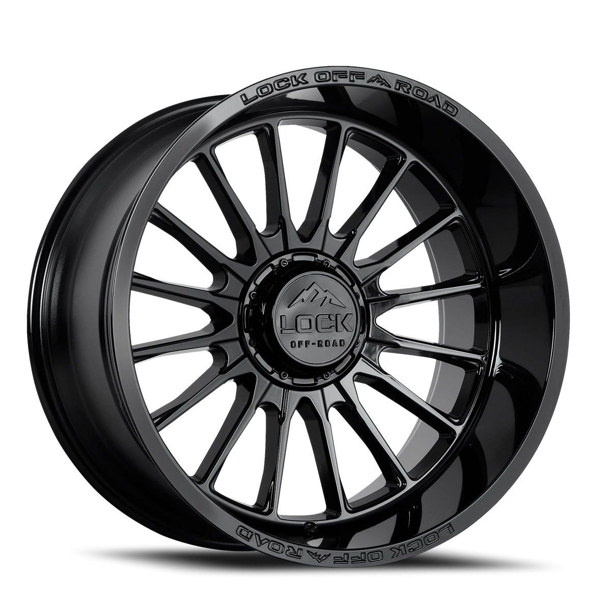 Lock Offroad Striker Gloss Black 20x9 +1 5x127|5x139.7mm 87.1mm