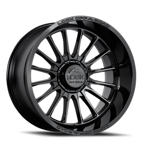 Lock Offroad Striker Gloss Black 20x9 +1 5x127|5x139.7mm 87.1mm