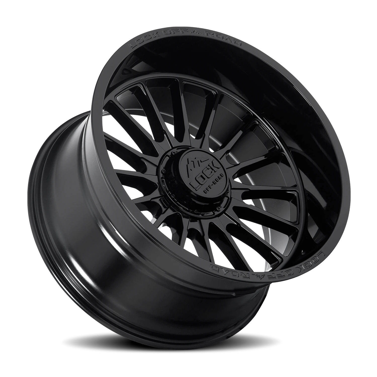 Lock Offroad Striker Gloss Black 22x12 -44 5x127|5x139.7mm 87.1mm