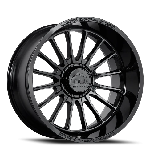 Lock Offroad Striker Gloss Black 22x12 -44 8x180mm 124.3mm