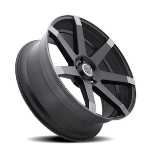 Vision Wheel 9042V Matte Black w\Anthracite Spoke Ends 22x9.5 +15 5x120mm 74.1mm - Wheelwiz