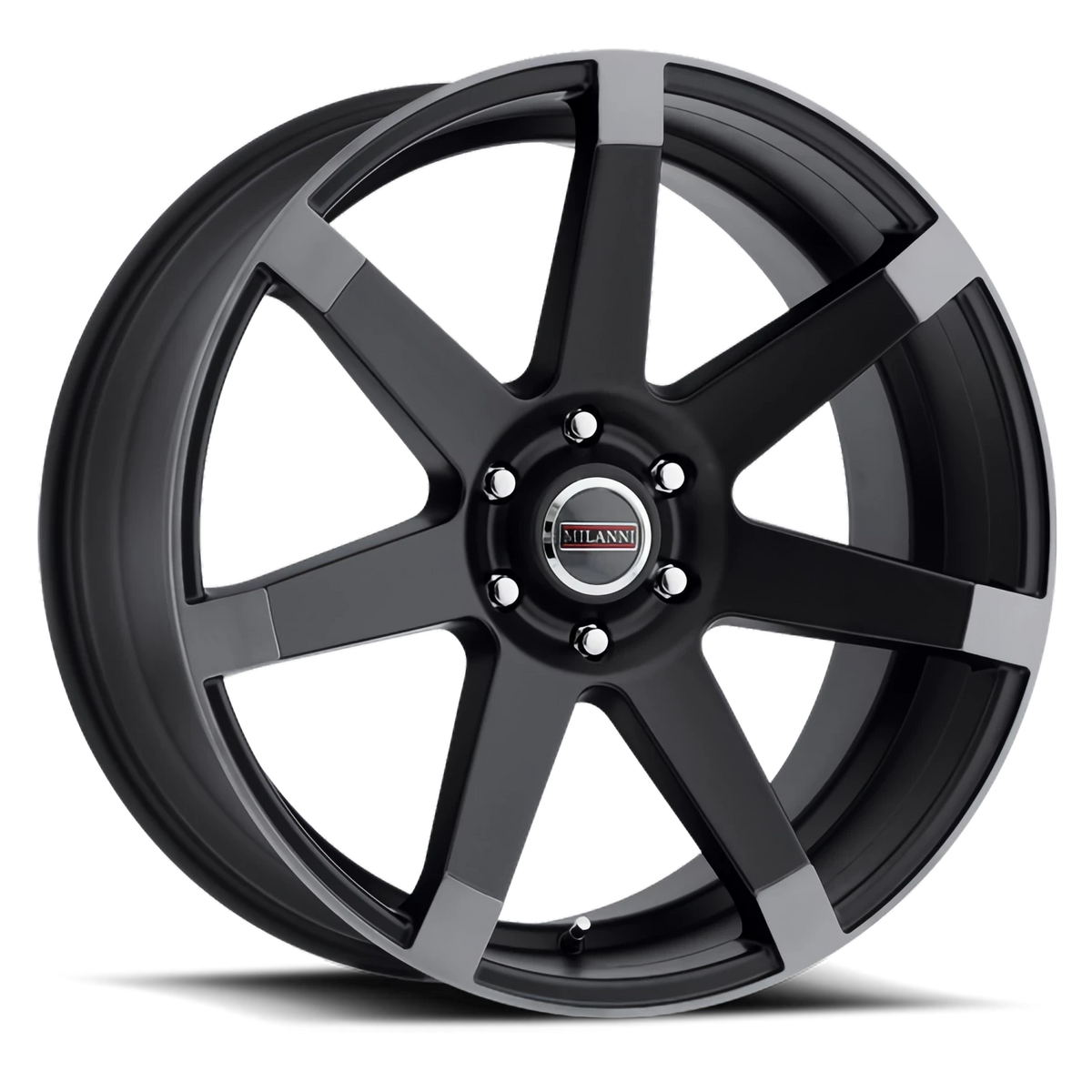 Vision Wheel 9042V Matte Black w\Anthracite Spoke Ends 17x8 +30 6x127mm 78.1mm - Wheelwiz