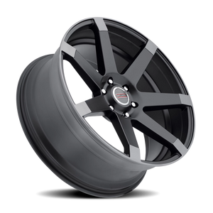 Vision Wheel 9042V Matte Black w\Anthracite Spoke Ends 17x8 +30 6x127mm 78.1mm - Wheelwiz